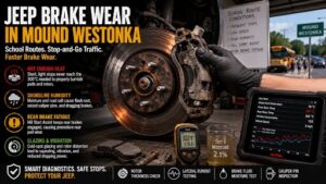Jeep brake system repair for Mound Westonka, showing rotor wear, humidity effects, and brake maintenance solutions
