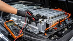 Toyota hybrid battery temperature sensor diagnostics using a digital multimeter in Spring Park, MN