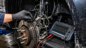 Toyota ABS wheel speed sensor diagnostics using an oscilloscope in Spring Park, MN